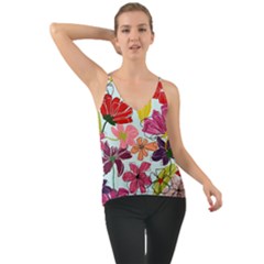 Flower Pattern Chiffon Cami by Galinka