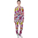 Flower pattern Casual Jacket and Pants Set View1