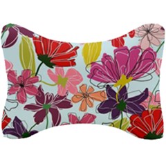 Flower Pattern Seat Head Rest Cushion