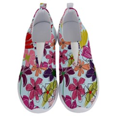 Flower Pattern No Lace Lightweight Shoes by Galinka