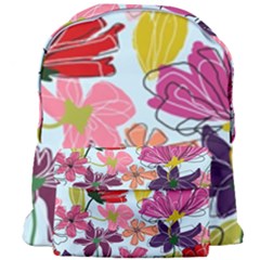 Flower Pattern Giant Full Print Backpack by Galinka