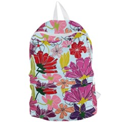 Flower Pattern Foldable Lightweight Backpack by Galinka