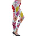 Flower pattern Lightweight Velour Leggings View4