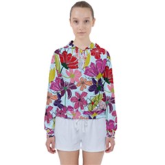 Flower Pattern Women s Tie Up Sweat