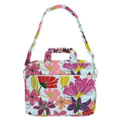 Flower Pattern Macbook Pro Shoulder Laptop Bag 