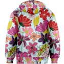 Flower pattern Kids  Zipper Hoodie Without Drawstring View2