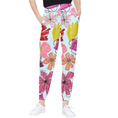 Flower Pattern Tapered Pants by Galinka