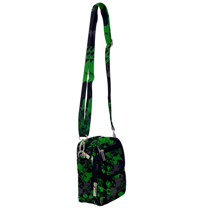 Cyber Camo Shoulder Strap Belt Bag