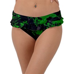 Cyber Camo Frill Bikini Bottom by MRNStudios