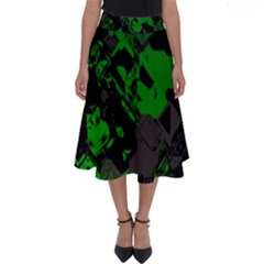 Cyber Camo Perfect Length Midi Skirt by MRNStudios