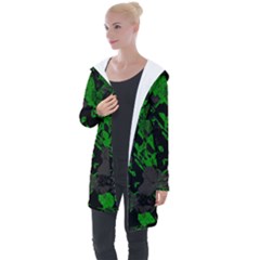 Cyber Camo Longline Hooded Cardigan by MRNStudios