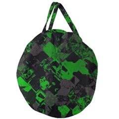 Cyber Camo Giant Round Zipper Tote by MRNStudios