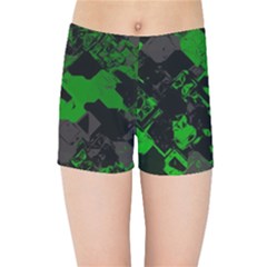 Cyber Camo Kids  Sports Shorts by MRNStudios