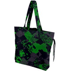 Cyber Camo Drawstring Tote Bag by MRNStudios