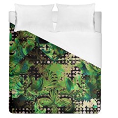 Peacocks And Pyramids Duvet Cover (queen Size) by MRNStudios