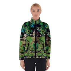 Peacocks And Pyramids Winter Jacket by MRNStudios