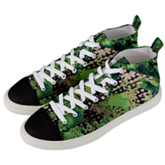 Peacocks And Pyramids Men s Mid-top Canvas Sneakers by MRNStudios