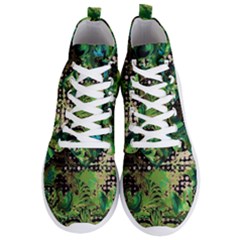 Peacocks And Pyramids Men s Lightweight High Top Sneakers by MRNStudios