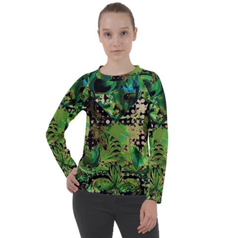 Peacocks And Pyramids Women s Long Sleeve Raglan Tee by MRNStudios