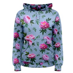 Delicate Peonies Women s Pullover Hoodie by SychEva