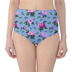 Delicate Peonies Classic High-waist Bikini Bottoms by SychEva