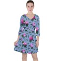 Delicate Peonies Ruffle Dress View1