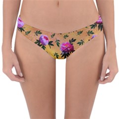 Delicate Peonies Reversible Hipster Bikini Bottoms by SychEva