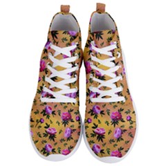 Delicate Peonies Men s Lightweight High Top Sneakers by SychEva