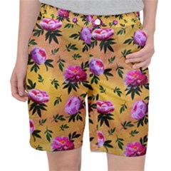 Delicate Peonies Pocket Shorts by SychEva