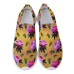 Delicate Peonies Women s Slip On Sneakers by SychEva