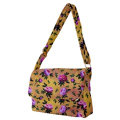 Delicate Peonies Full Print Messenger Bag (m) by SychEva