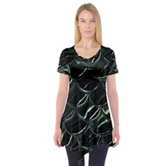 Dragon Scales Short Sleeve Tunic  by PollyParadise