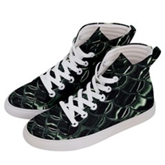 Dragon Scales Men s Hi-top Skate Sneakers by PollyParadise