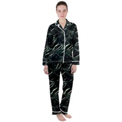 Dragon Scales Satin Long Sleeve Pajamas Set by PollyParadise