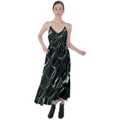 Dragon Scales Tie Back Maxi Dress by PollyParadise