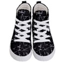 Black And White Splatter Abstract Print Kids  Hi-Top Skate Sneakers View1