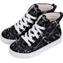 Black And White Splatter Abstract Print Kids  Hi-Top Skate Sneakers View2