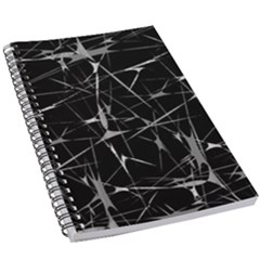 Black And White Splatter Abstract Print 5 5  X 8 5  Notebook by dflcprintsclothing