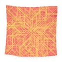 Orange/Yellow Line Pattern Square Tapestry (Large) View1