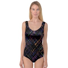 Criss-cross Pattern (multi-colored) Princess Tank Leotard  by LyleHatchDesign