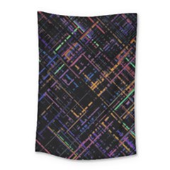 Criss-cross Pattern (multi-colored) Small Tapestry by LyleHatchDesign