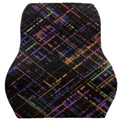 Criss-cross Pattern (multi-colored) Car Seat Back Cushion  by LyleHatchDesign