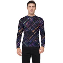 Criss-cross Pattern (multi-colored) Men s Long Sleeve Rash Guard by LyleHatchDesign