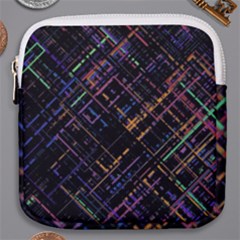 Criss-cross Pattern (multi-colored) Mini Square Pouch by LyleHatchDesign