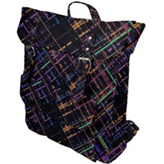 Criss-cross Pattern (multi-colored) Buckle Up Backpack