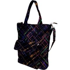 Criss-cross Pattern (multi-colored) Shoulder Tote Bag by LyleHatchDesign