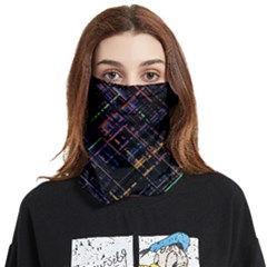 Criss-cross Pattern (multi-colored) Face Covering Bandana (two Sides)