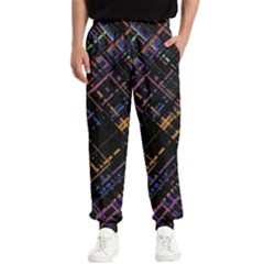 Criss-cross Pattern (multi-colored) Men s Elastic Waist Pants