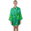 Evergreen Long Sleeve Satin Kimono View1