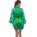 Evergreen Long Sleeve Satin Kimono View2